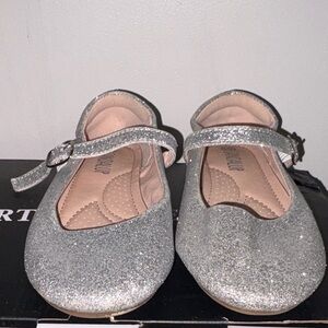 Sparkly Silver Kids Dress Shoes
